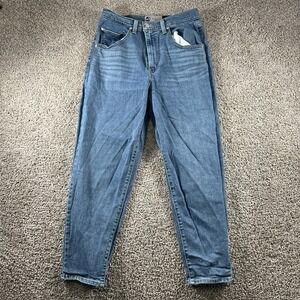 Levi's Silvertab Mom Jeans Womens 30 (fits 28x25) Mid Wash Denim 90s Tapered‎